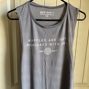 CPT Fit Waffles tank, gray, size MD